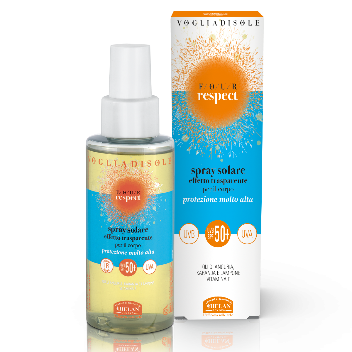 Spray Solare effetto trasparente SPF50+